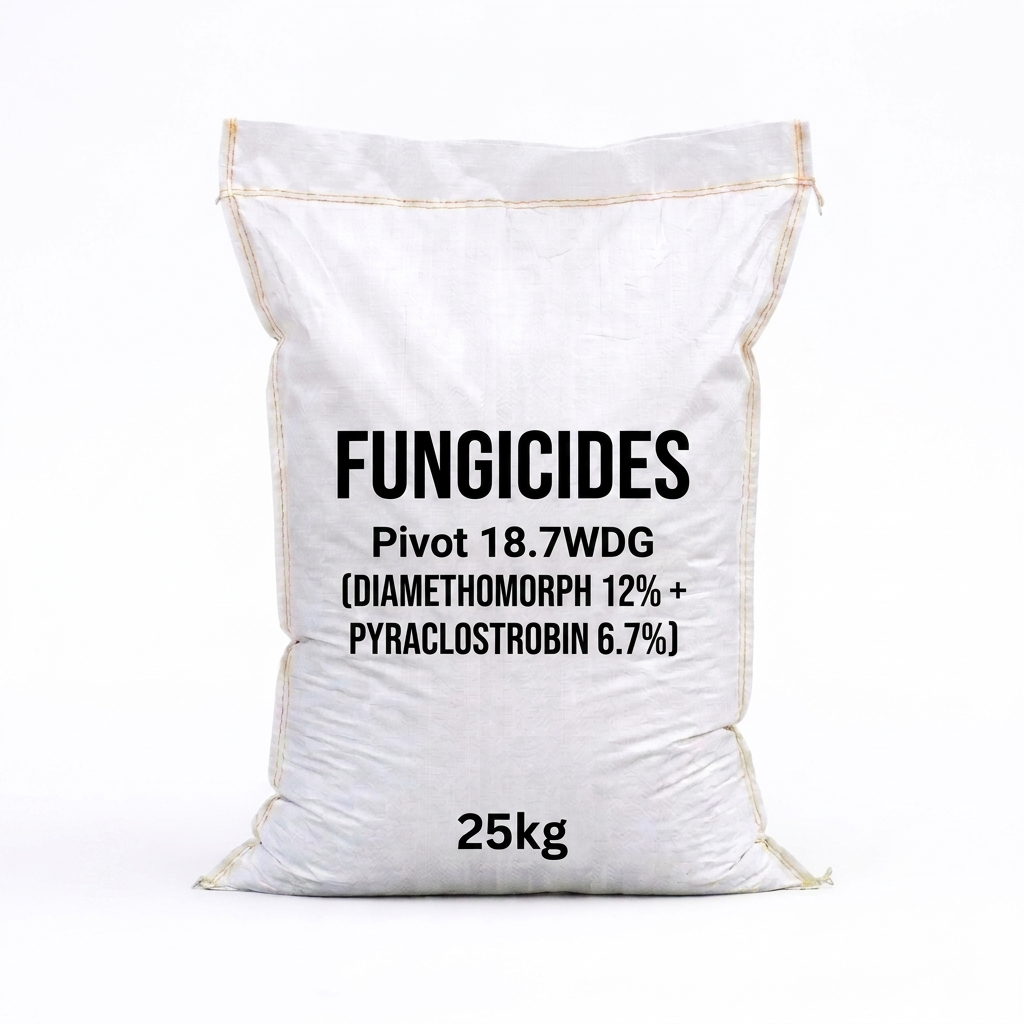 PIVOT 18.7WDG| Diamethomorph 12% + Pyraclostrobin 6.7%| 25kg| Fungicides