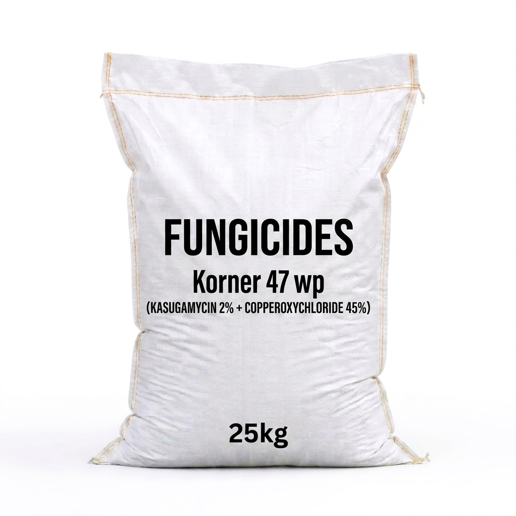 KORNER 47 WP| Kasugamycin 2%+Copperoxychloride 45%| 25kg| Fungicides