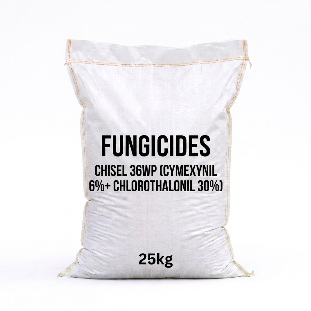 CHISEL 36WP| Cymexynil 6%+ Chlorothalonil 30%| 25kg| Fungicides