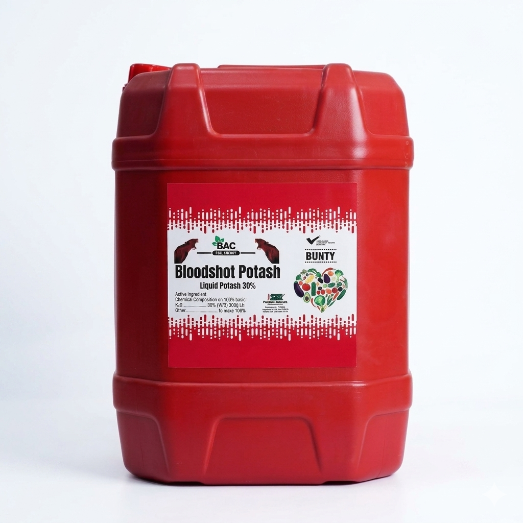 BLOODSHOT POTASH| Liquid Potash 30%| 20Liter| Microneutrients
