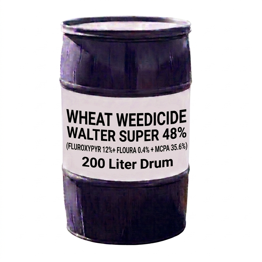 WALTER SUPER 48% (FLUROXYPYR 12%+ FLOURA 0.4% + MCPA 35.6%)|200 Liter Drum |Wheat Weedicide