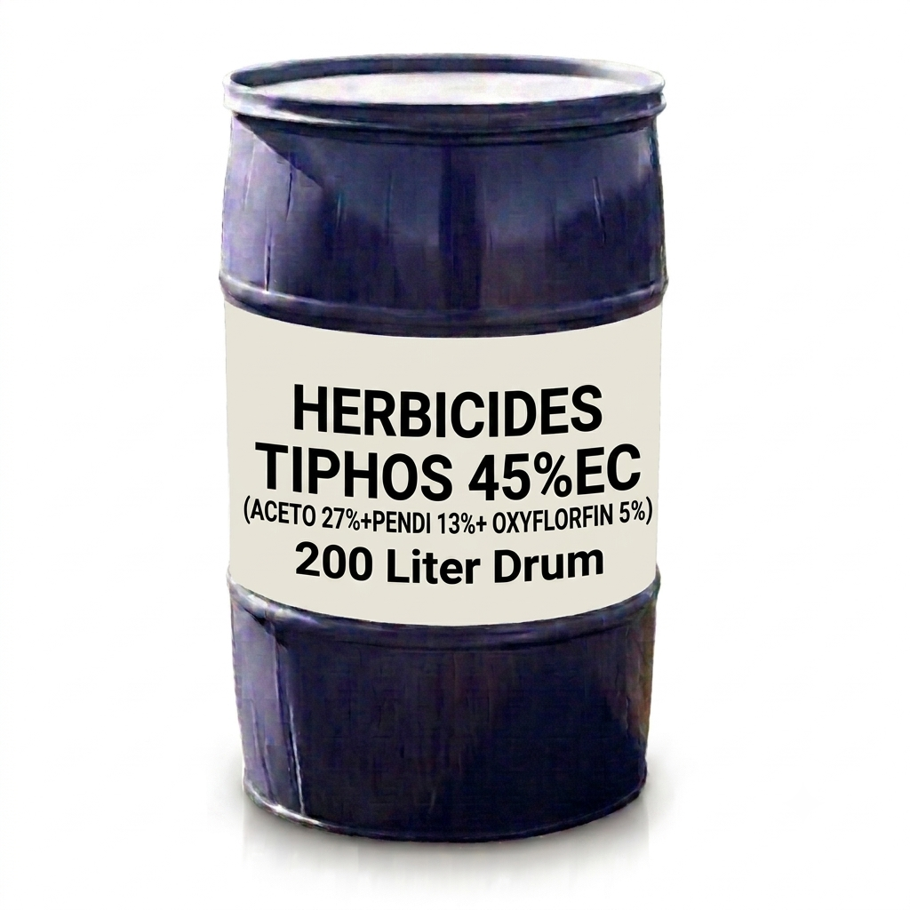 TIPHOS 45%EC| Aceto 27%+Pendi 13%+ Oxyflorfin 5%|200liter| Herbicides