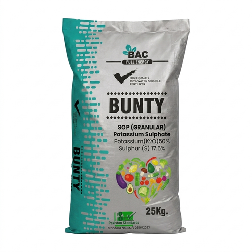 Potassium Sulphate| Granular SOP| 25kg| Bunty Fertilizer