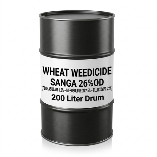 SANGA 26%OD (FLORASULAM 1.5% + MESOSULFURON 2.5% + FLUROXYPR 22%)|200 Liter Drum |Wheat Weedicide