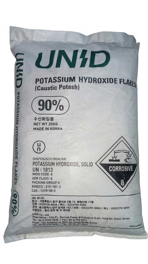 Potassium Hydroxide |KOH 90%|25kg| Korea