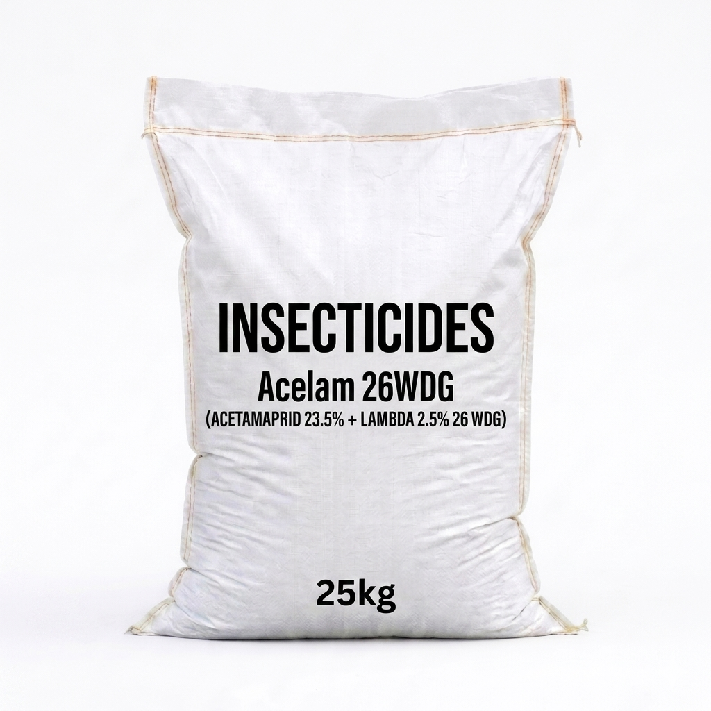 ACELAM 26WDG| Acetamaprid 23.5% + 
Lambda 2.5% 26 WDG| 25kg| Insecticides