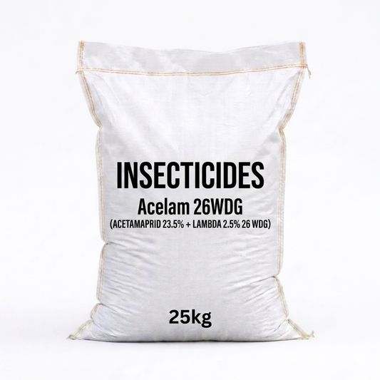 ACELAM 26WDG| Acetamaprid 23.5% + 
Lambda 2.5% 26 WDG| 25kg| Insecticides