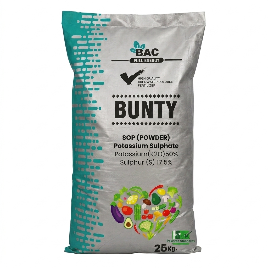 Potassium Sulphate|Powder SOP| 25kg| Bunty Fertilizer